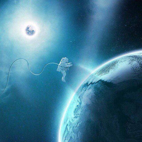 Drop in space