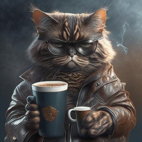 Coffee Cat | ИИ арт