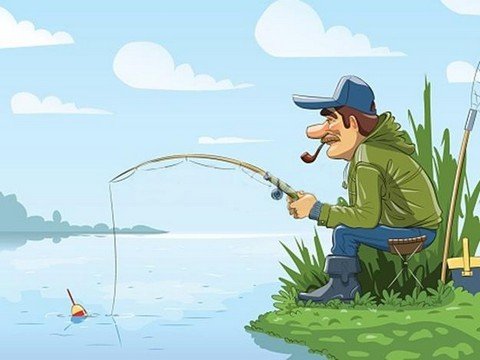 На рыбалке